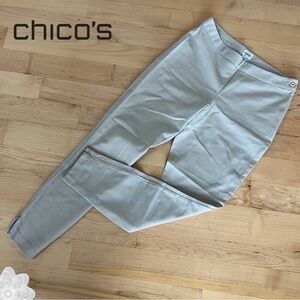 CHICO’S Pants Trousers Stretch Beige M NWOT